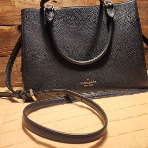 Kate Spade Black Leather Tote Bag